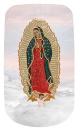 DAROYAL-110-PK Lady of Guadalupe Clouds Pink